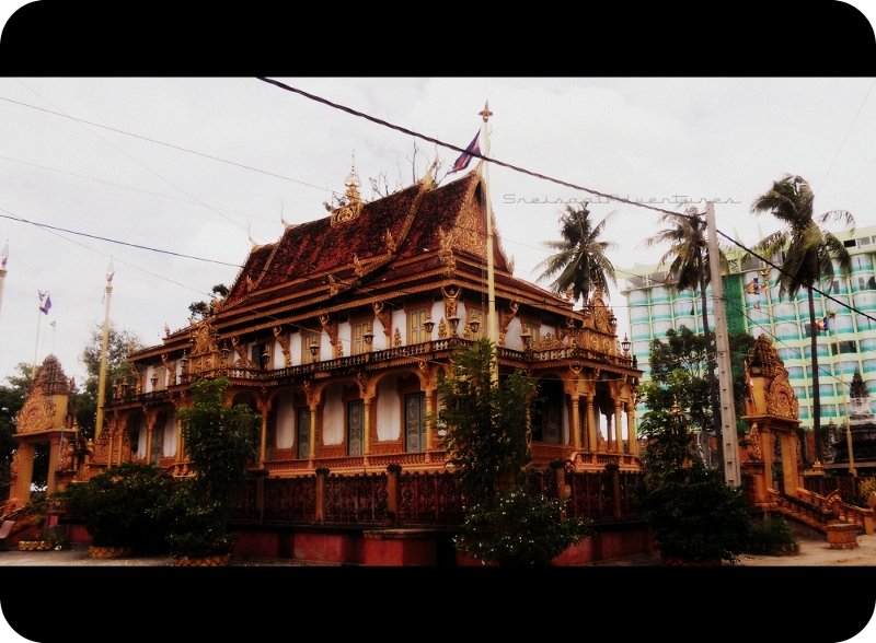 Village main temple rural Cambodia